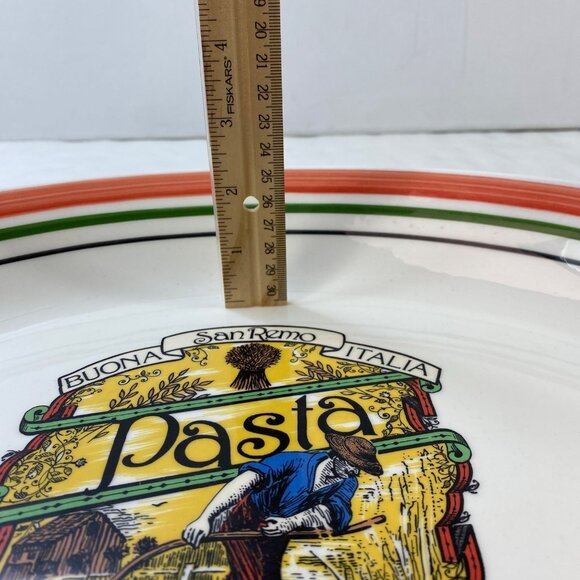 Himark Buona San Remo Italia Oval Pasta Serving Bowl 15.5" x 11" Ceramic - Picture 10 of 10